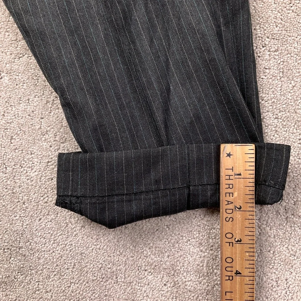 Brooks Brothers Saxxon 1818‎ Regent Suit Mens 42R 37W 29L Gray Blue Pinstripe